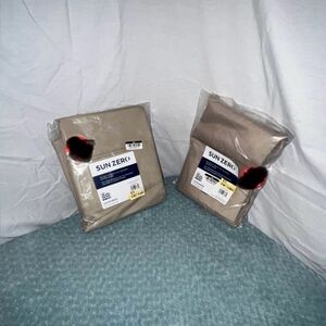 2-Panels Set Sun Zero Beige Curtain Panel